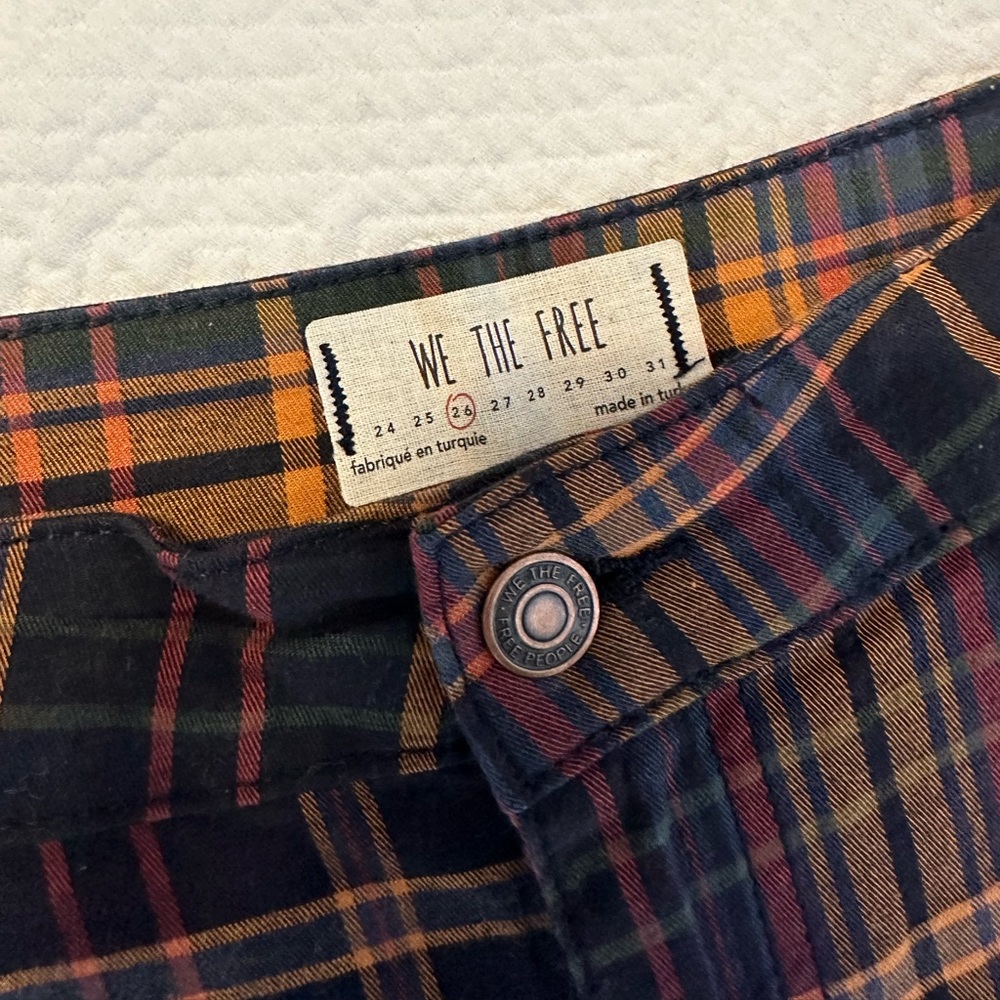 Free People Plaid Pants